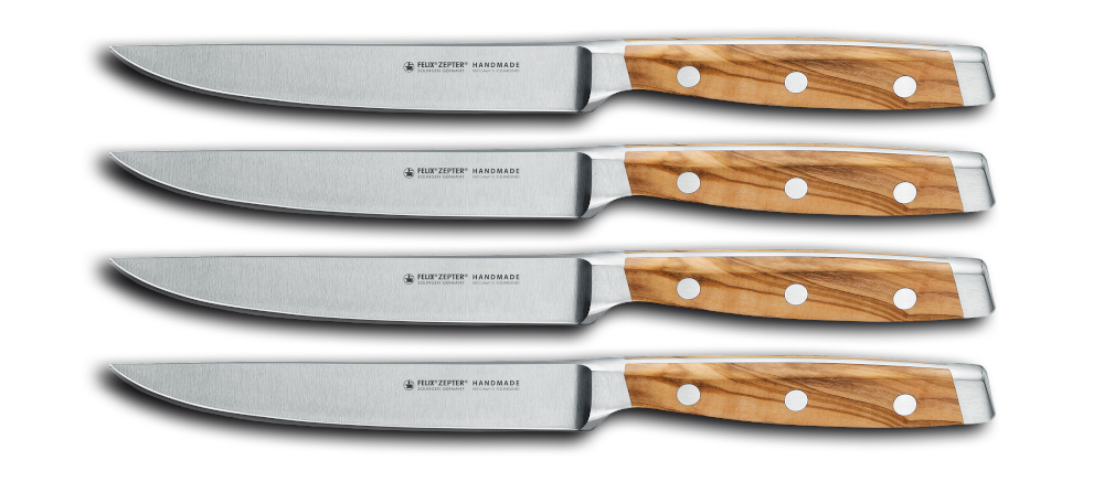 Felix Solingen First Class Wood Steakmesser-Set 4-teilig 834604